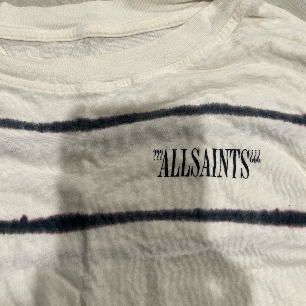 all saints cropped tee